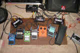 Many Guitar and Bass stomp boxes available for use!